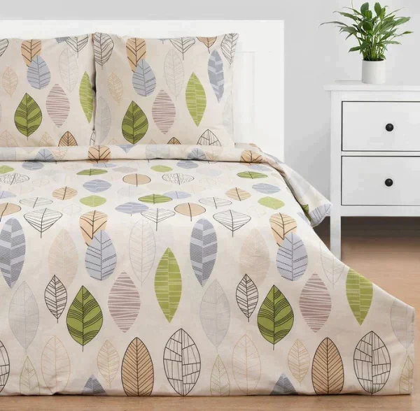 Постельное бельё "Этель" 2 сп Foliage 175*215 см, 200*220 см, 70*70 см -2 шт, бязь