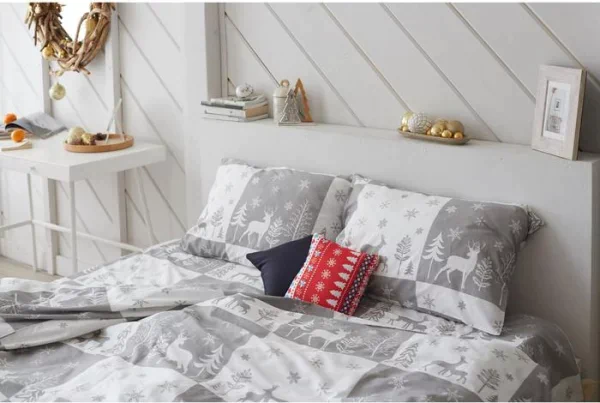 Постельное белье LoveLife 2сп New year forest 175*215см,200*225см,50*70см-2шт