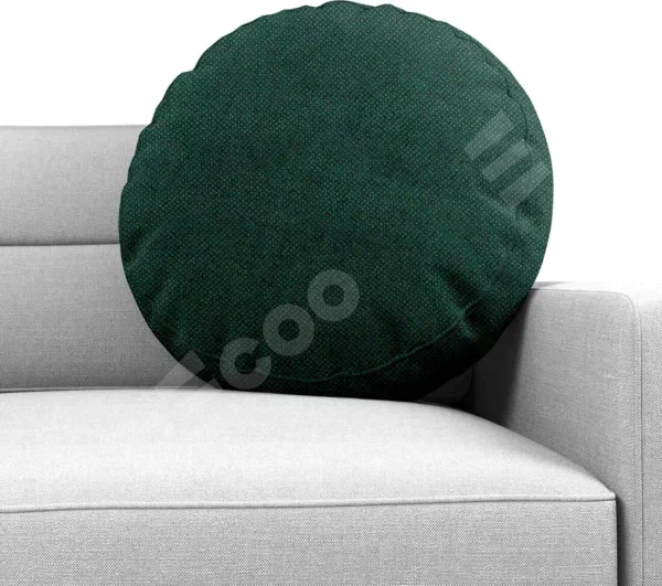 Подушка круглая Cortin cotton блэкаут изумруд