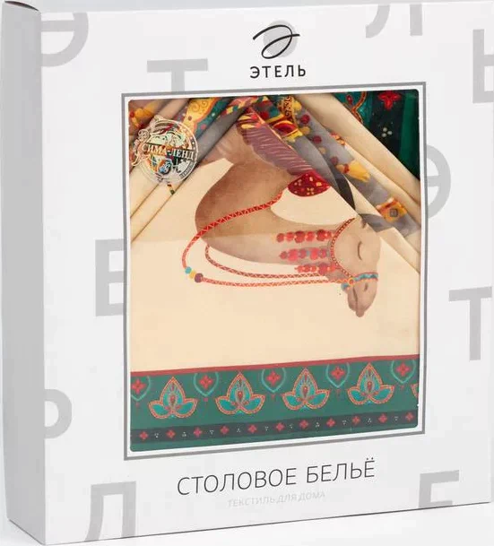 Набор столовый Этель «Нью-Дели», скатерть 110х145+/-3см, салф. 40х40 см-4шт, 100% хл