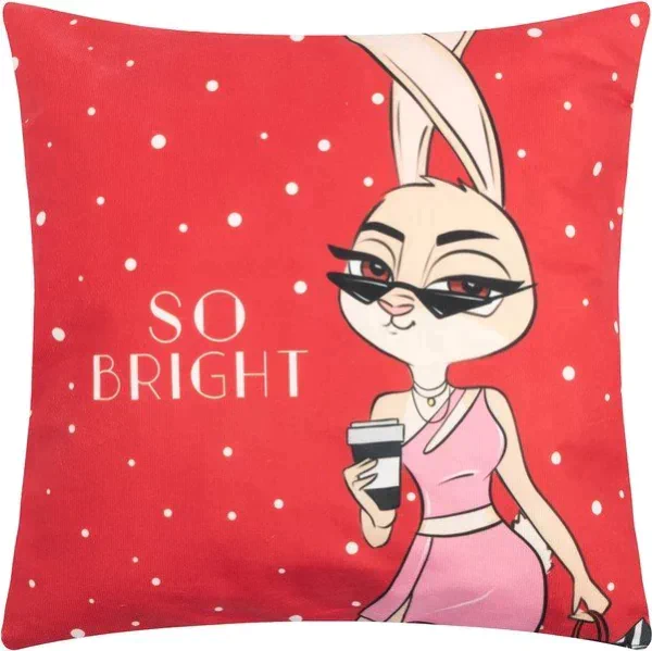 Наволочка Этель "So bright", 40*40 см, 100 п/э, велюр