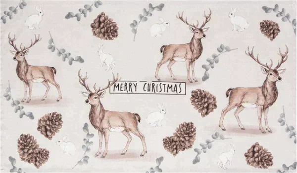 Полотенце "Этель" Deer and bumps 40х73 см, 100% хл, саржа 190 гр/м2