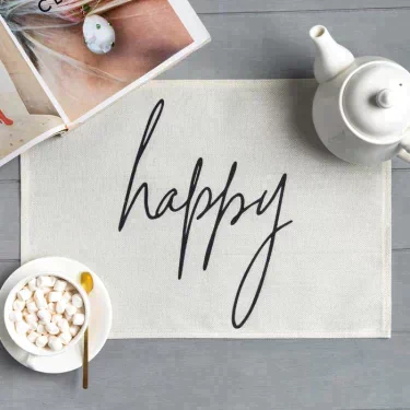 Салфетка на стол Доляна Happy, 30х45 см, полиэстер 100%