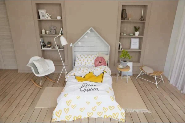Постельное белье "Этель" 1.5 сп Little queen 143*215 см, 150*214 см, 50*70 см -1 шт,100% хл, бязь