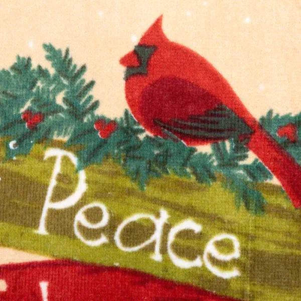 Полотенце кухонное Доляна "Peace, love, joy", 40*60±5 см, велюр/махра