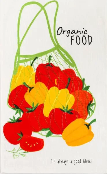 Полотенце кухонное Доляна Organic food 35х60 см, 100% хл, 160г/м2