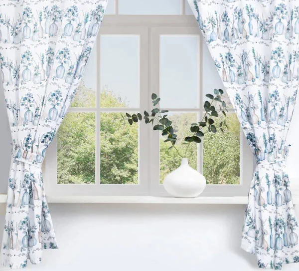 Комплект штор для кухни с подхватами Flower mood 145х180см-2 шт., 100% п/э