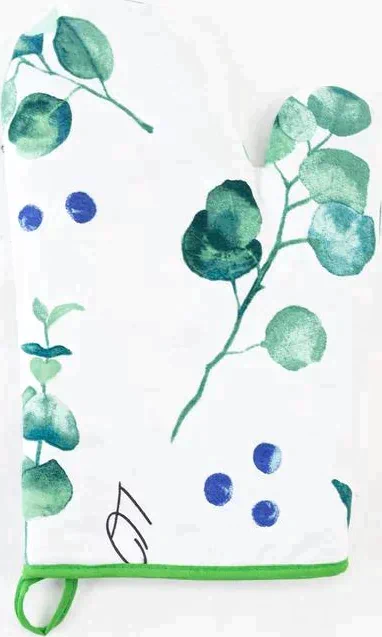 Варежка-прихватка "Этель" Eucalyptus 20х27см,100%хл, саржа 190 гр/м2
