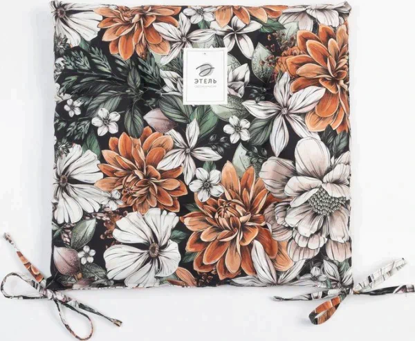 Сидушка на стул "Этель" Meadow flower 42х42 см, 100% хл, саржа 190 г/м2