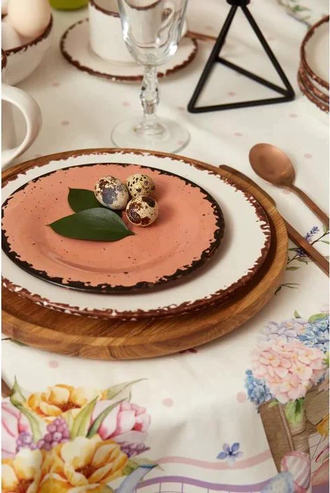 Скатерть "Этель" Spring easter d=149 см +/-3см, 100% хл, саржа 190 гр/м2