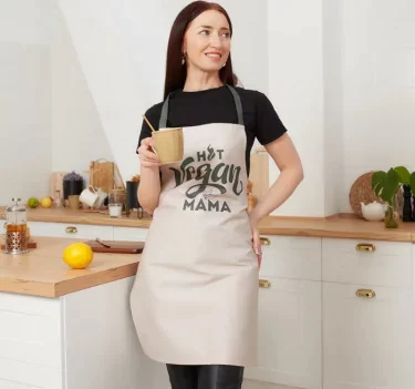 Фартук "Этель" Vegan mama 70х60 см, 100% хлопок, саржа 190 г/м2