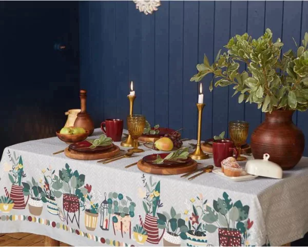 Скатерть "Этель" Hygge 149х180 см, 100% хл, саржа 190 г/м2