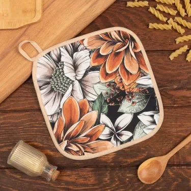 Прихватка "Этель" Meadow flower 19х19 см, 100% хл, саржа 190 г/м2
