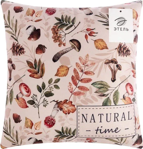 Подушка декоративная "Natural time" 40х40 см, 100% п/э