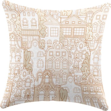 Подушка квадратная Cortin «Милый городок»