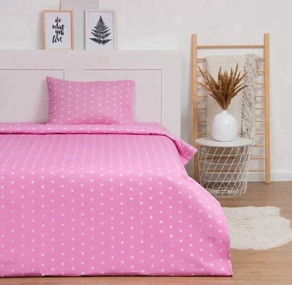 Постельное бельё LoveLife 1.5 сп «Звездочки» (вид 3) 147х210, 150х215, 50х70-1 шт, 100% хлопок, бязь120г/м2