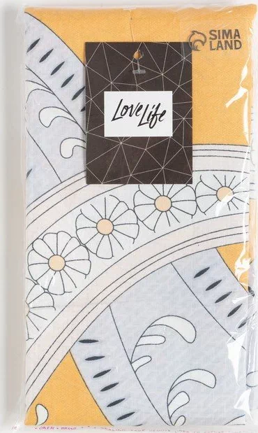 Наволочка LoveLife 50*70см, "Relax time", 100% хлопок, сатин, 125г/м²