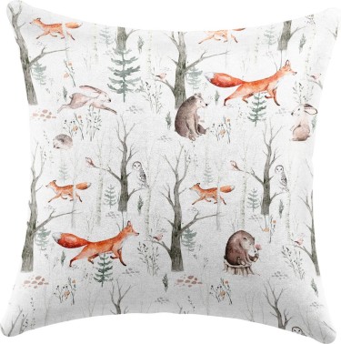 Подушка квадратная Cortin «Лесной питомник»