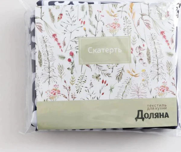 Скатерть Доляна Vintage patterns 150*110 +/- 2 см, 100% п/э