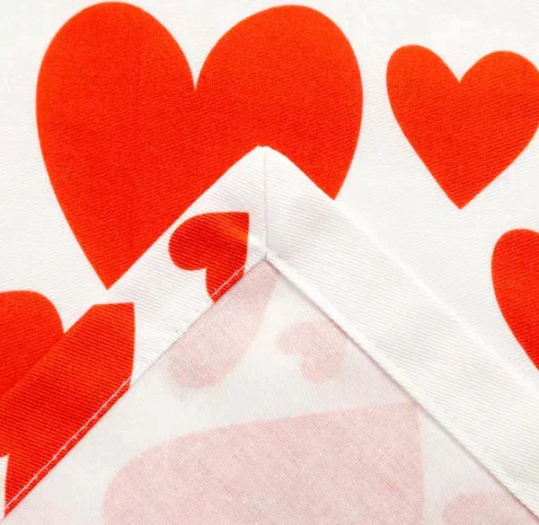 Дорожка на стол "Этель" Red hearts 30х70см, 100% хл, саржа 190 г/м2