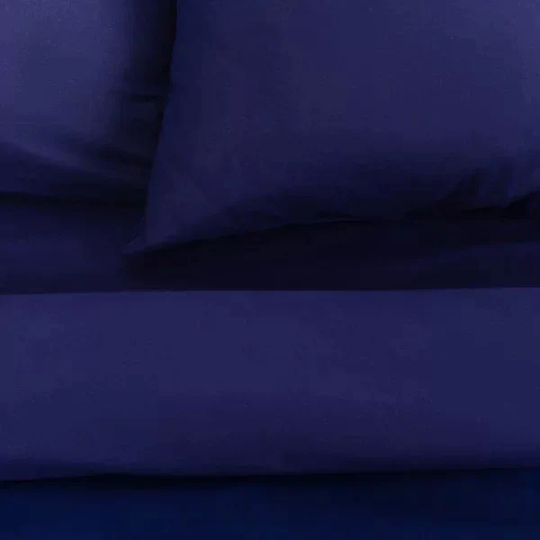 Постельное бельё Этель 2 сп «Синяя пыль» 175×215, 200×220, 70×70-2 шт, поплин 125 г/м²