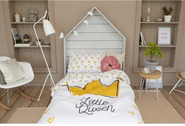 Постельное белье "Этель" 1.5 сп Little queen 143*215 см, 150*214 см, 50*70 см -1 шт,100% хл, бязь