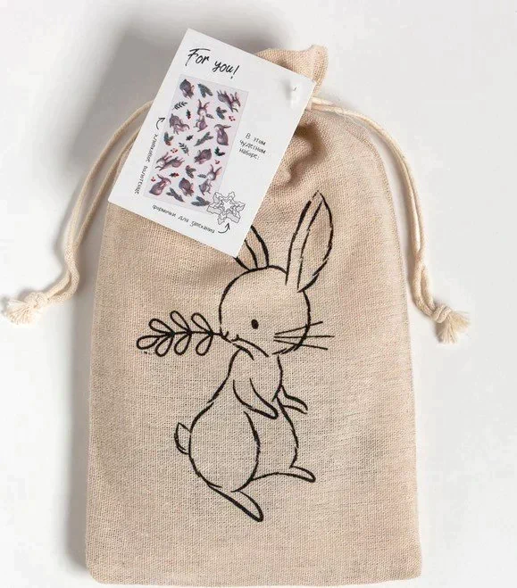 Набор в мешочке Этель Christmas bunnies: полотенце 40х73 см, формочки для запекания - 3 шт.
