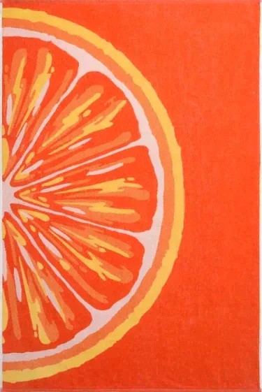 Полотенце махровое Grapefruit 100х150 см, оранжевый, хлопок 100% 460 гр/м2