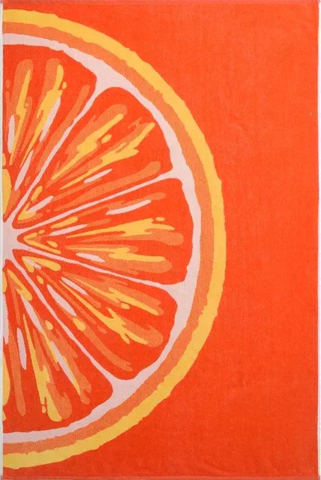 Полотенце махровое Grapefruit 100х150 см, оранжевый, хлопок 100% 460 гр/м2