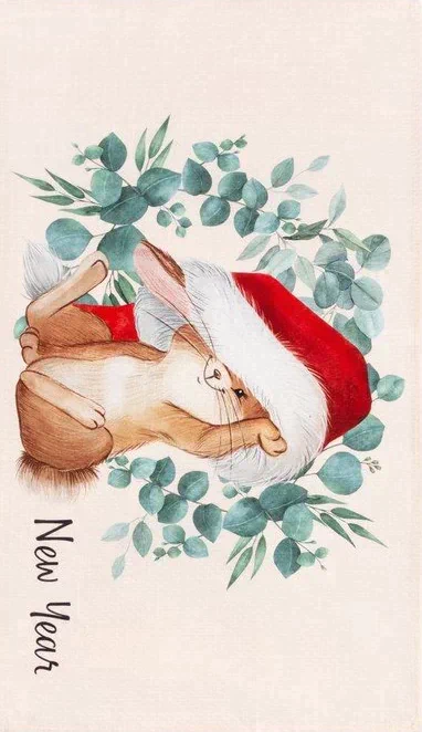 Полотенце "Этель" Happy year 40х73 см, 100% хл, вафля 160 г/м2