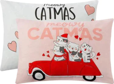 Комплект наволочек Этель Catmas 50х70 см - 2 шт, 100% хлопок, бязь