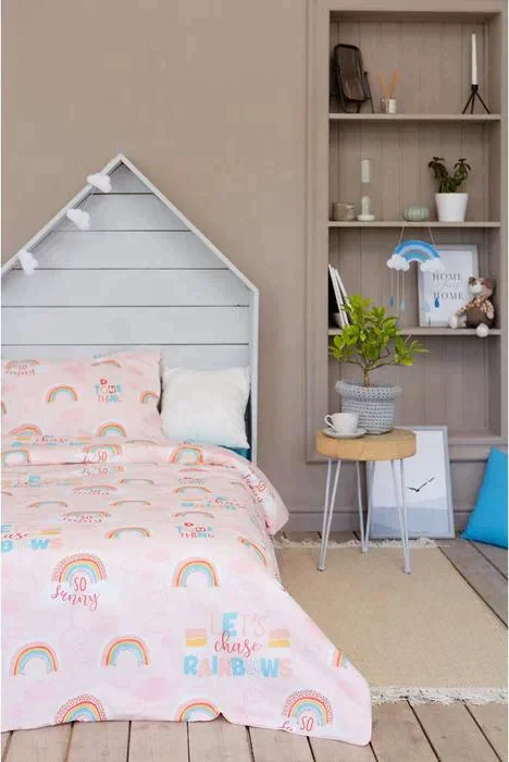 Постельное белье "Этель" 1.5 сп Rainbow 143*215 см, 150*214 см, 50*70 см -1 шт,100% хл, бязь