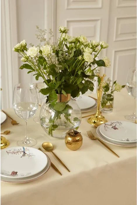 Скатерть Этель Cozy 150*180 +/-3см, цв.молочный, пл. 192 г/м2, хл с ВГМО