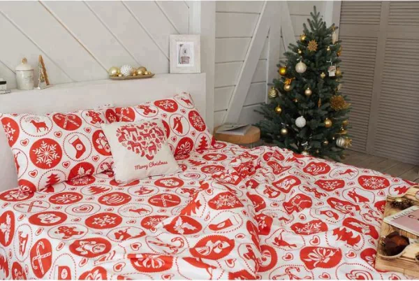 Постельное белье LoveLife евро "New Year's gifts" 200*217см,240*225см,50*70см-2шт