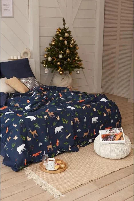 Постельное белье "Этель" 2 сп Winter animals 175*215 см, 200*220 см, 70*70 см - 2 шт