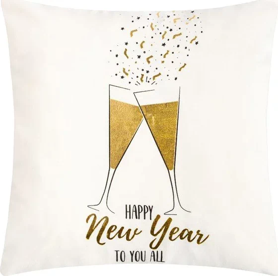 Наволочка Этель "New Year" 40х40 см, 100% п/э, велюр
