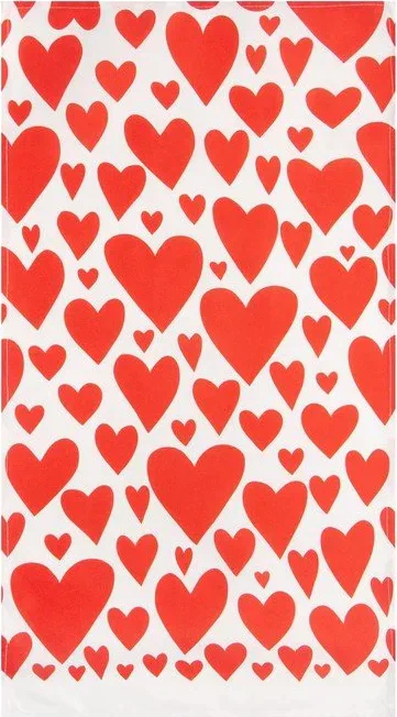 Кухонный набор Этель Red hearts, полотенце 40х73 см, прихватка 19х19 см, фартук 60х65 см