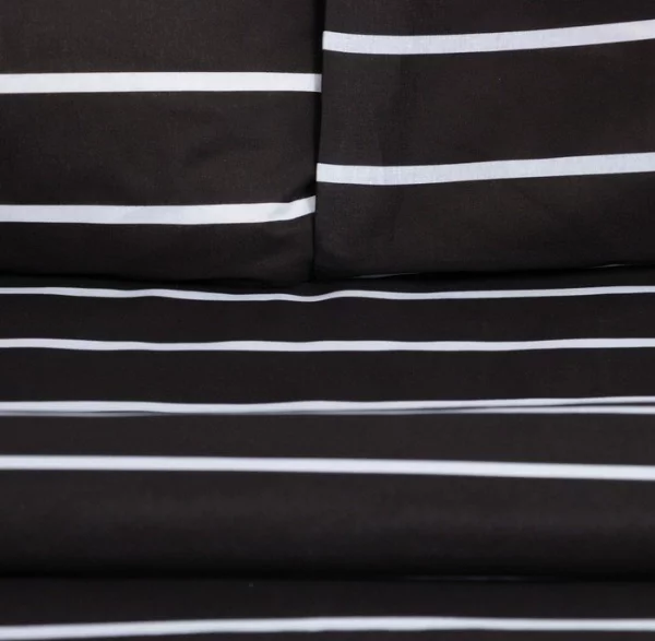 Постельное бельё Этель Евро Black stripes 200х217 см, 220х240 см, 70х70 см-2 шт, 100% хлопок,поплин
