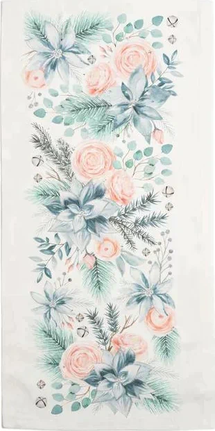 Дорожка на стол "Этель" Christmas flowers 30х70 см, 100% хл, саржа 190 гр/м2