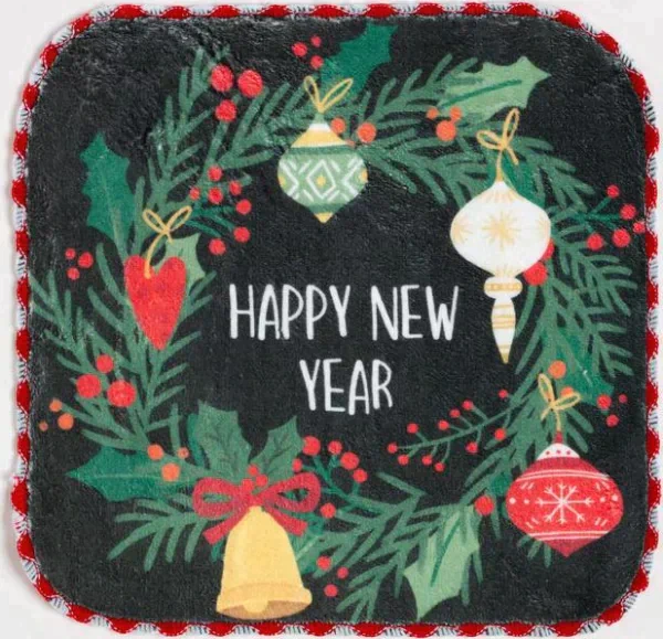 Новогодняя салфетка для уборки "New Year", 20х20 см, п/э