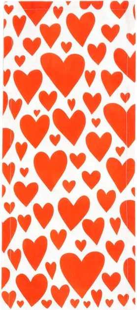 Дорожка на стол "Этель" Red hearts 30х70см, 100% хл, саржа 190 г/м2