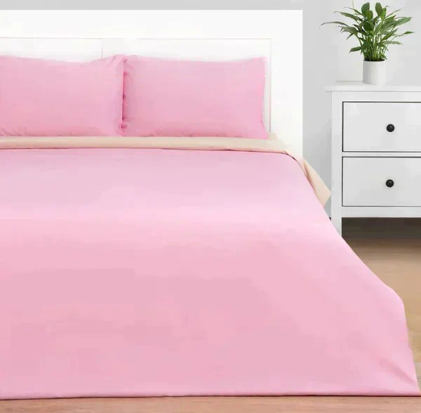 Постельное белье Этель дуэт Pink sky 143*215-2шт, 220*240, 50*70-2 шт, поплин