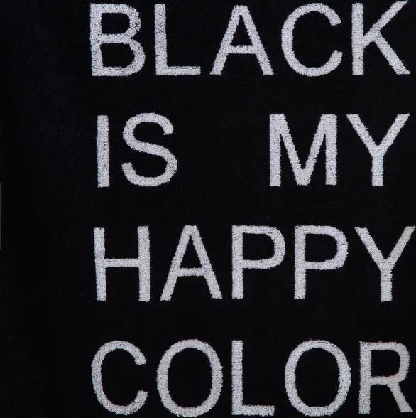 Полотенце махровое Этель ЧБ «My happy color», пестроткань, 70х130 см