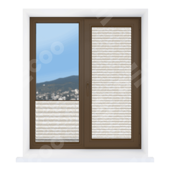 Штора плиссе ткань Раджа бежевый