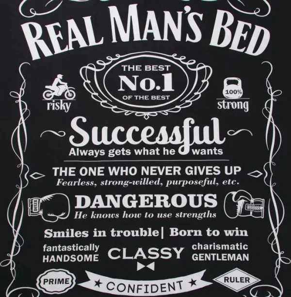 Постельное бельё "Этель" 1.5 сп Real Man 143х215 см,150х214 см, 50х70+3 - 2 шт