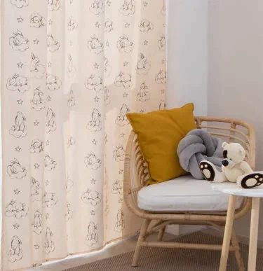 Штора Этель "Зайцы в облаках", 145*260 см, 100% хлопок