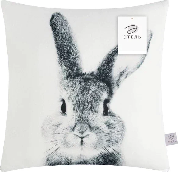Подушка-плед Этель Rabbit, подушка 40*40±3 см, плед 100*150 см 100%п/э, 280 г/м