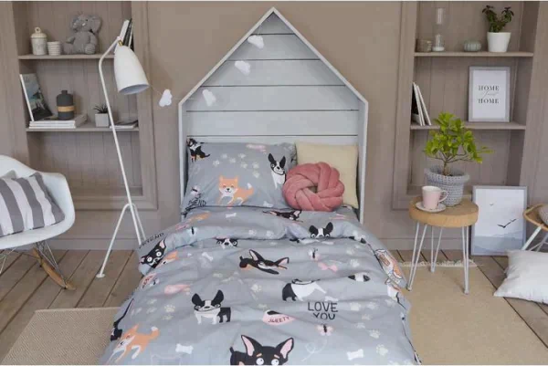 Постельное белье "Этель" 1.5 сп Best friend 143*215 см, 150*214 см, 50*70 см -1 шт,100% хл, бязь