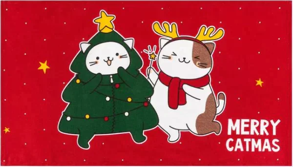 Полотенце "Доляна" Merry catmas 35х60 см,100% хлопок 160 г/м2