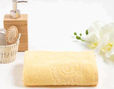 Полотенце махровое Romance, цвет жёлтый, 50х90 см, 330 г/м2